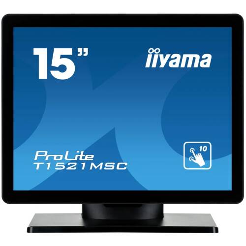 Iiyama monitor iiyama, prolite t1521msc-b1, 15'', tn touchscreen, 1024x768, d-sub/usb,
