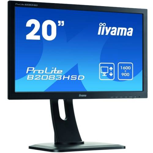 Iiyama monitor led iiyama prolite b2083hsd-b1 19.5 inch 5ms black