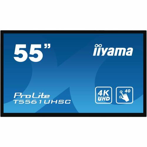 Iiyama monitor tactil iiyama prolite t5561uhsc-b1 55 4k 24/7 ips led ops slot ip65