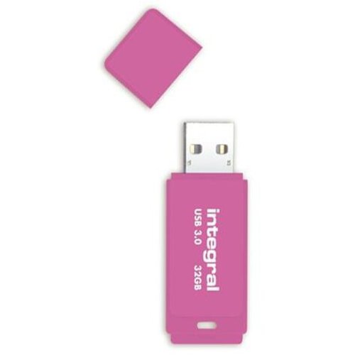 Integral integral usb flash drive neon 32gb usb 3.0 - pink