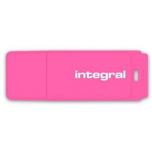 Integral memorie usb integral flash drive neon 16gb usb 2.0 - roz
