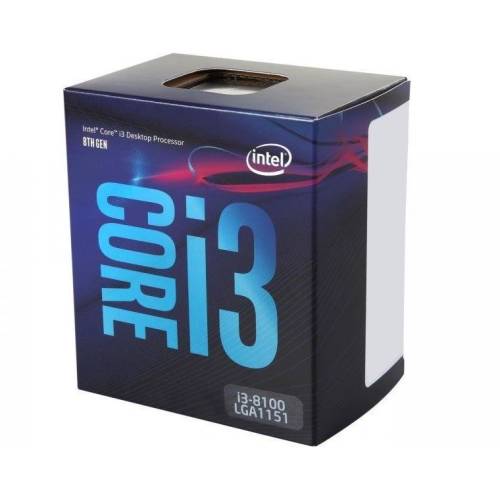 Intel core i3-8100, 6m cache, 3.60 ghz, bx80684i38100