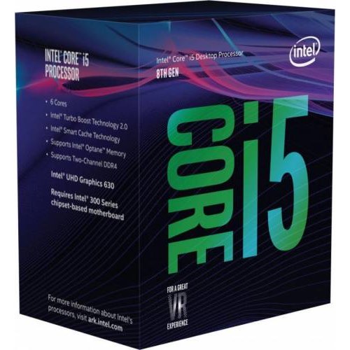 Intel cpu intel skt. 1151 core i5 ci5-8400, 2.8ghz, 9mb bx80684i58400