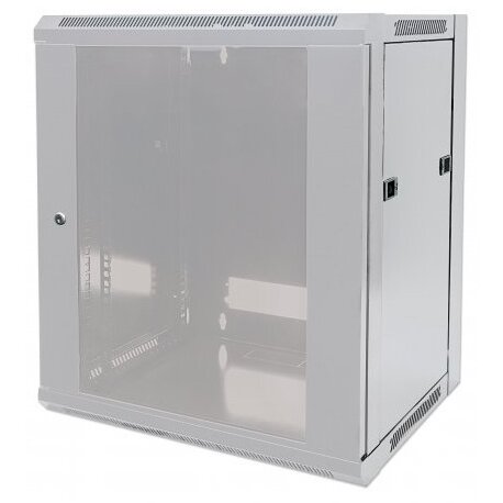 Intellinet cabinet 19 fixare pe perete, flatpack, intellinet 15u, grey, 770 (h) x 570 (w) x 450 (d) mm 711944