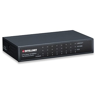 Intellinet switch intellinet 8x10/100 metal, dimensiune desktop