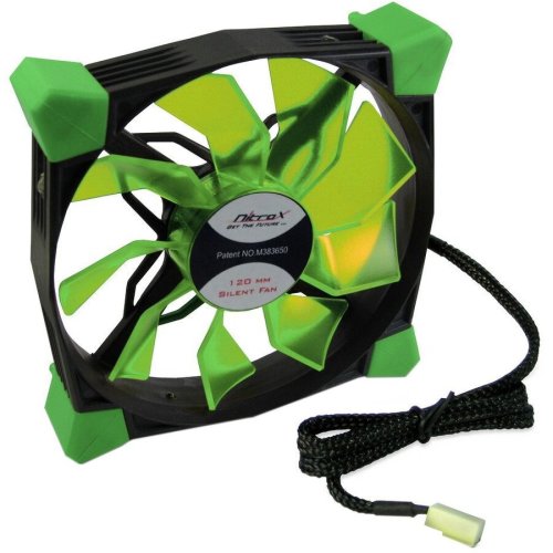 Inter-tech inter-tech cobanitrox xtended n-120-gr 120mm green led fan