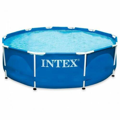 Intex piscina cu cadru metalic 305 x 76 cm, intex, rotunda