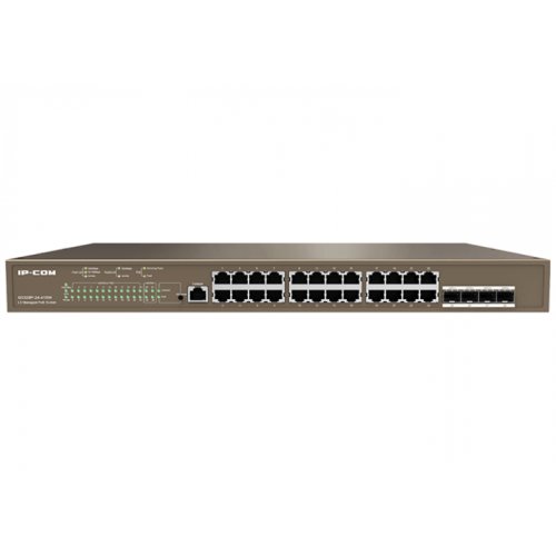 Ip-com switch ip-com g5328p-24-410w, 24 porturi, poe