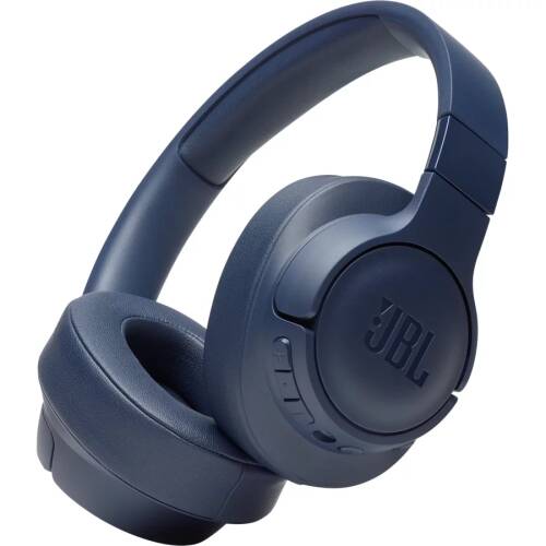 Jbl casti jbl tune 750, active noise cancelling, pure bass, hands-free, voice control, bluetooth streaming, albastru