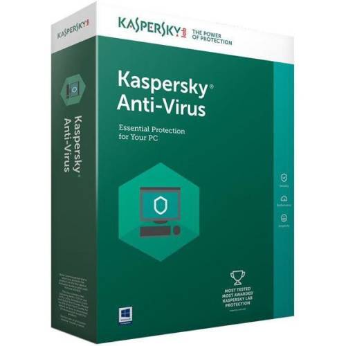 Kaspersky licenta antivirus retail kaspersky antivirus 2018 , nou, 1 an - licenta valabila pentru 3 calculatoare