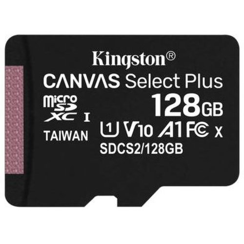 Kingston card de memorie microsd kingston canvas select plus, 128gb, uhs-i, class 10