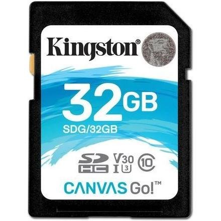 Kingston card memorie kingston canvas go sdhc 32gb cl10 u3 v30 canvas go (90/45), (sdg/32gb)