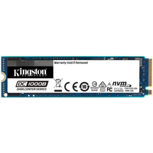 Kingston kingston dc1000b 240gb enterprise ssd, m.2 2280, pcie nvme gen3 x4, read/write: 2200 / 290 mb/s, random read/write iops 111k/12k
