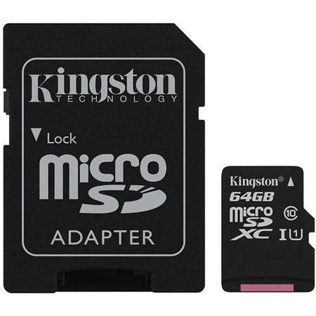 Kingston microsdxc 64gb cl10 uhs-i sdcs/64gb