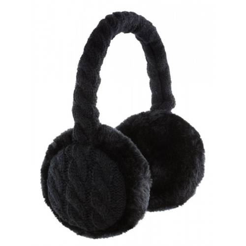Kitsound aparatori urechi kitsound cable knit, cablu cu mufa de 3.5mm, ksmfbk2 negru