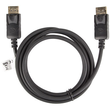 Lanberg cablu video lanberg displayport male - displayport male, v1.2, 1.8m, negru