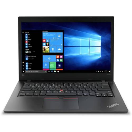 Laptop lenovo laptop lenovo 14 inch thinkpad l480, fhd ips, procesor intel® core™ i7-8550u (8m cache, up to 4.00 ghz), 8gb ddr4, 256gb ssd, gma uhd 620, win 10 pro, black