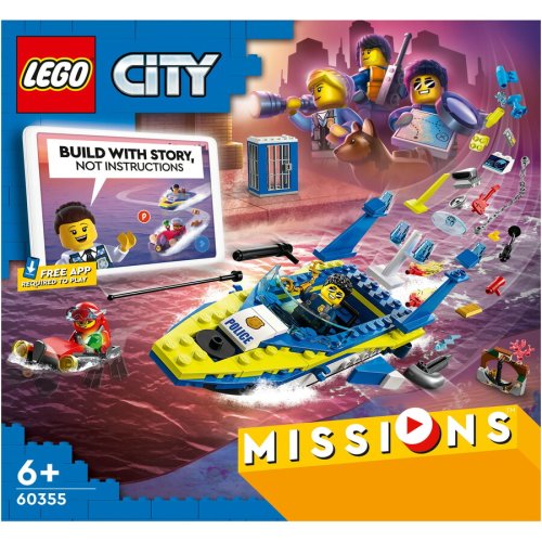 Lego® lego® city - misiunile politiei apelor 60355, 278 piese