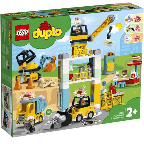 Lego® lego® duplo town 10933- constructii cu macara