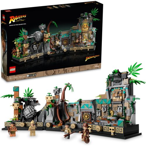 Lego® lego® indiana jones - templul idolului de aur 77015, 1545 piese