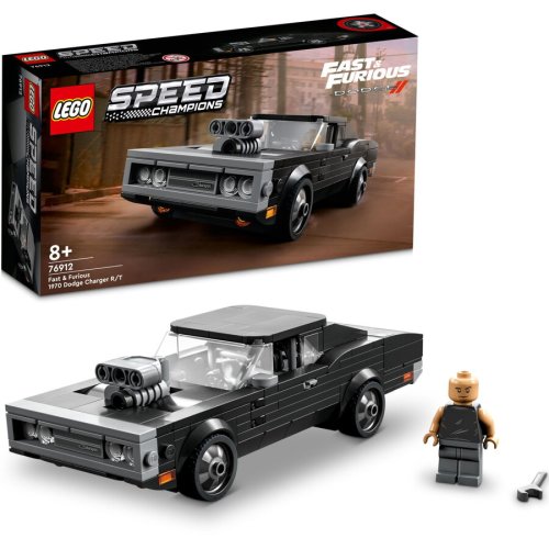 Lego® lego® speed champions - dodge charger r/t 1970 furios si iute 76912, 345 piese
