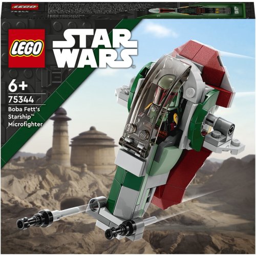 Lego® lego® star wars - micronava de lupta a lui boba fett 75344, 85 piese