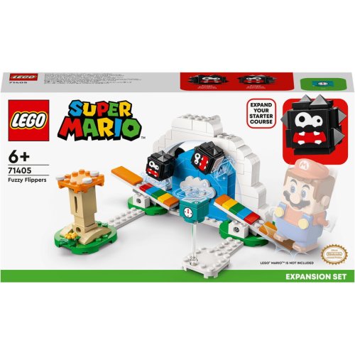 Lego® lego® super mario™ - set de extindere - fuzzy flippers 71405, 154 piese