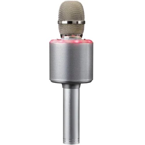Lenco microfon karaoke lenco bmc-085si, bluetooth, usb, argintiu