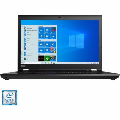 Lenovo laptop lenovo thinkpad p73 cu procesor intel® core™ i7-9850h pana la 4.60 ghz coffee lake, 17.3, full hd, ips, 32gb, 1tb ssd, nvidia quadro rtx 3000 6gb, windows 10 pro, black