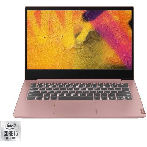 Lenovo laptop ultraportabil lenovo ideapad s340-14iil cu procesor intel® core™ i5-1035g1 3.60 ghz ice lake, 14, full hd, ips, 8gb, 1tb ssd, intel uhd graphics, free dos, sand pink