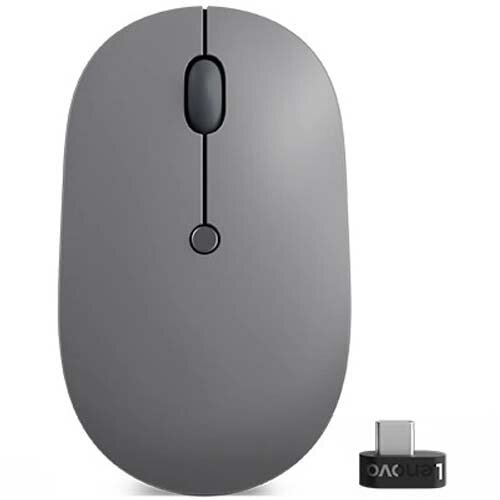 Lenovo mouse wireless lenovo go, usb-c, storm grey