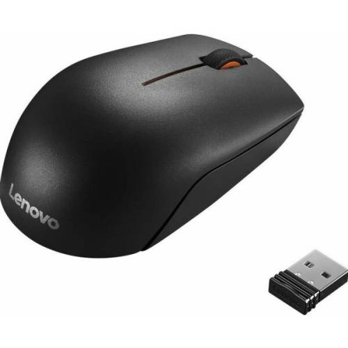 Lenovo mouse wireless optic lenovo 300, 1000 dpi (negru)