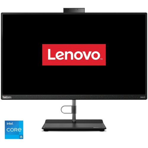 Lenovo sistem all-in-one pc lenovo thinkcentre neo 30a, 23.8 inch fhd ips, procesor intel® core™ i5-1240p 4.4ghz alder lake, 16gb ram, 512gb ssd, iris xe graphics, camera web, no os