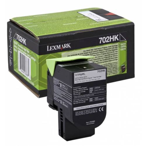 Lexmark cartus toner lexmark 70c2hk0, black, 4 k
