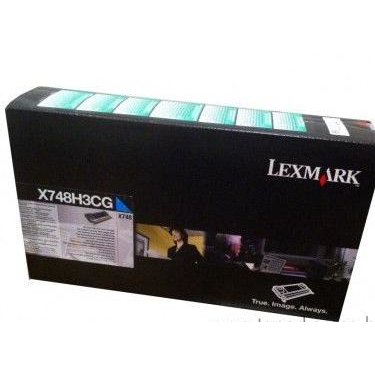 Lexmark cartus toner lexmark x748h3cg, cyan, 10 k