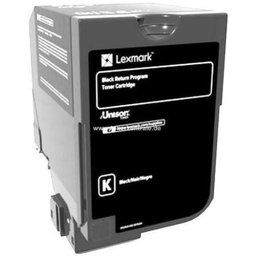 Lexmark lexmark 74c0h10 black toner cartridge