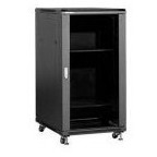 Linkbasic linkbasic rack cabinet 19'' 27u 600x800mm black (smoky-gray glass front door)