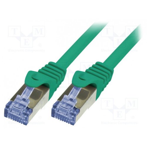 Logilink cablu s/ftp logilink cq3025s, cat.6a, patchcord (verde)