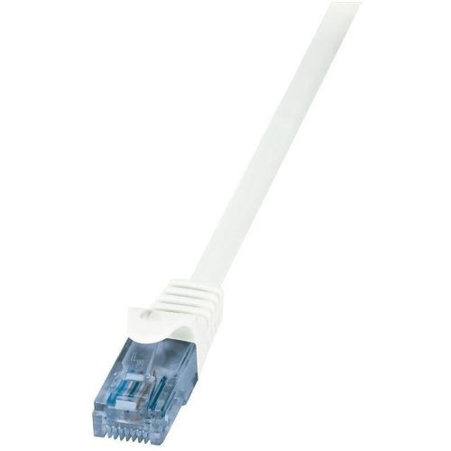 Logilink patch cable cat.6a 10ge home u/utp econline white 0,50m