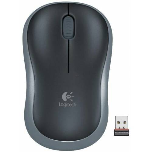 Logitech mouse logitech optic wireless m185 (gri)