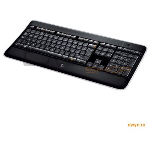 Logitech tastatura logitech wireless illuminated keyboard k800 black