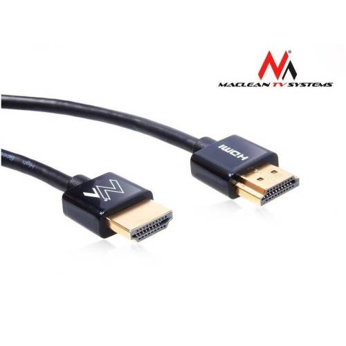 Maclean maclean mctv-703 3m hdmi-hdmi slim v1.4 high quality cable 3d gold
