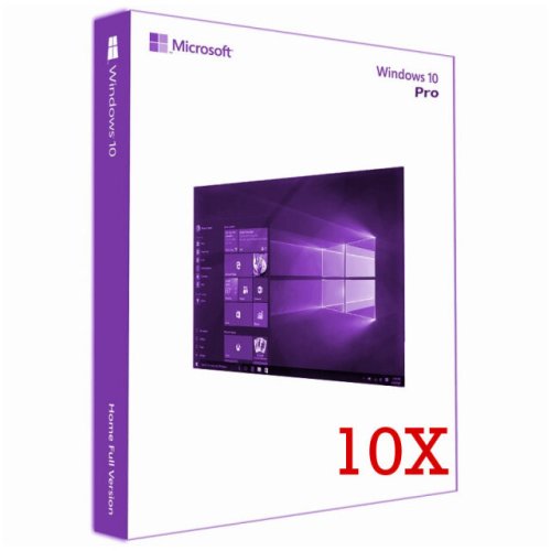 Microsoft microsoft windows 10 professional, 64 bit, engleza, oem, dvd - 10 licente