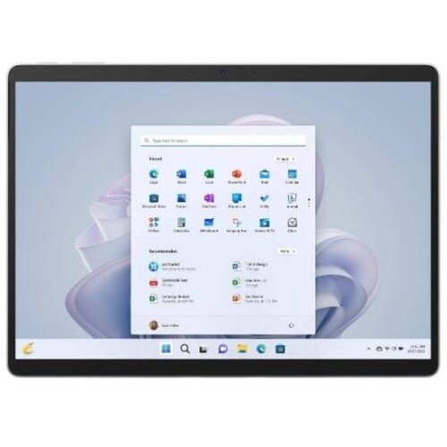 Microsoft tableta microsoft surface pro 9, intel core i5-1245u, 13 inch multi-touch, 16gb ram, 256gb ssd, 10mp, wi-fi, bluetooth, windows 10 pro, argintiu