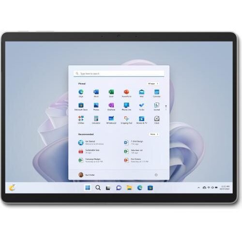 Microsoft tableta microsoft surface pro 9, procesor intel® core™ i7-1265u, multi-touch 13, 16gb ram, 512gb ssd, 10mp, wi-fi, bluetooth, windows 10 pro, argintiu