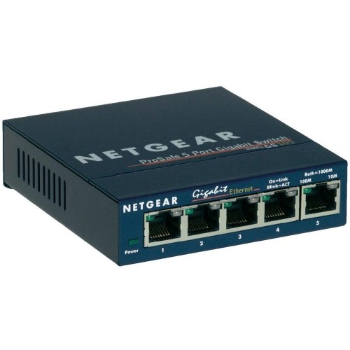 Netgear netgear, switch 5 ports gigabit, prosafe, desktop, metal, 16gbps bandwidth, mtbf 1 million hours (11