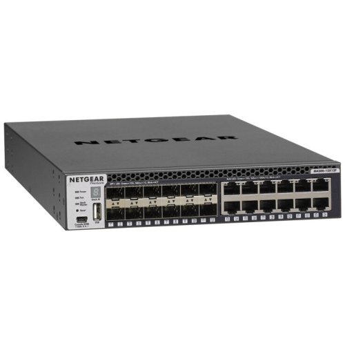Netgear switch netgear xsm4324s-100nes, gigabit, 12 porturi