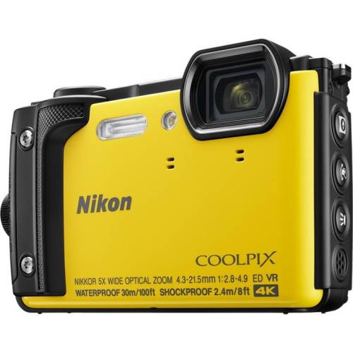Nikon aparat foto nikon coolpix w300 holiday kit, galben