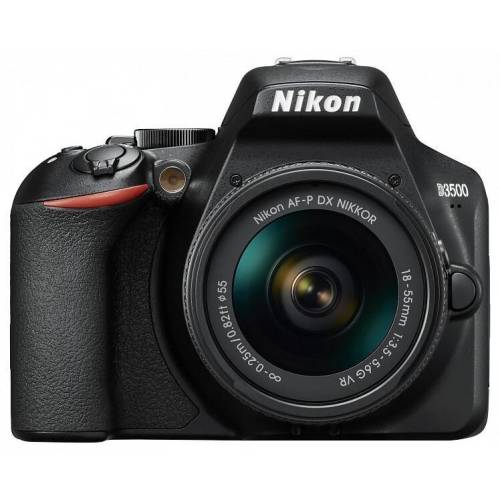 Nikon aparat foto nikon d3500 (obiectiv 18-55mm vr) + geanta nikon, card memorie 16gb sd
