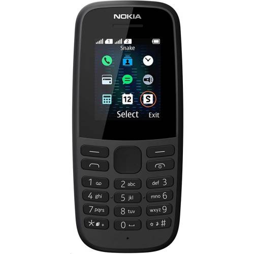 Nokia telefon mobil nokia 105 (2019), dual sim (negru)